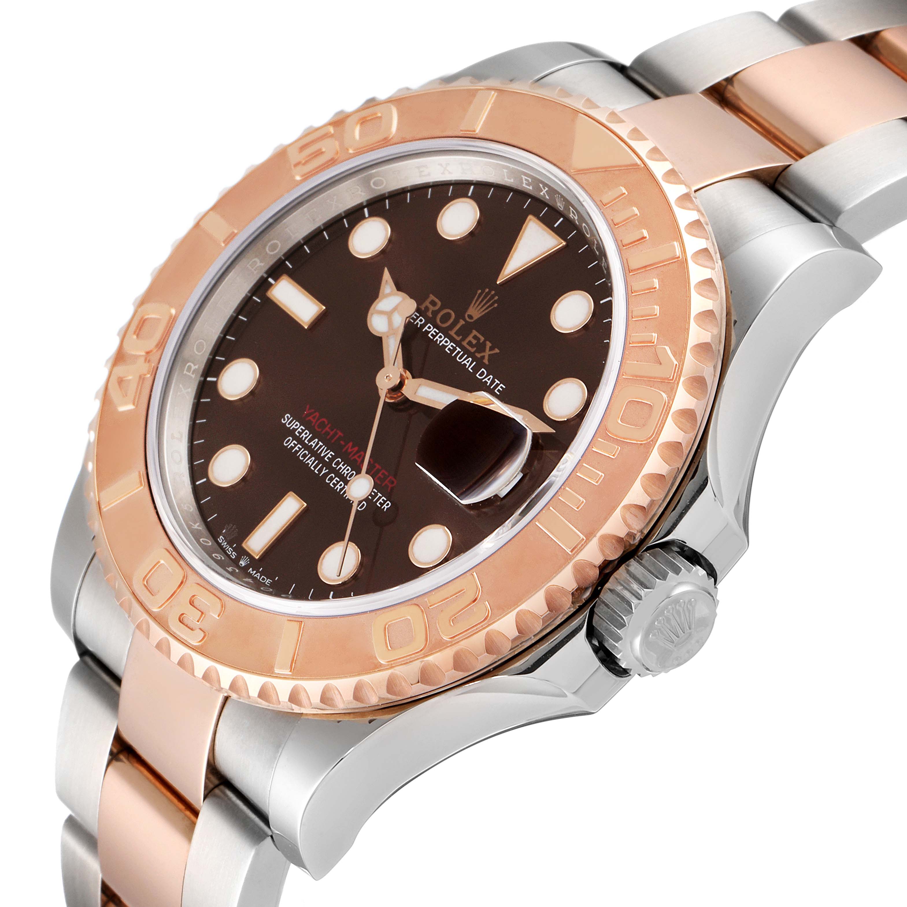 Rolex Yachtmaster Everose Gold Steel Rolesor Mens Watch 126621 Unworn