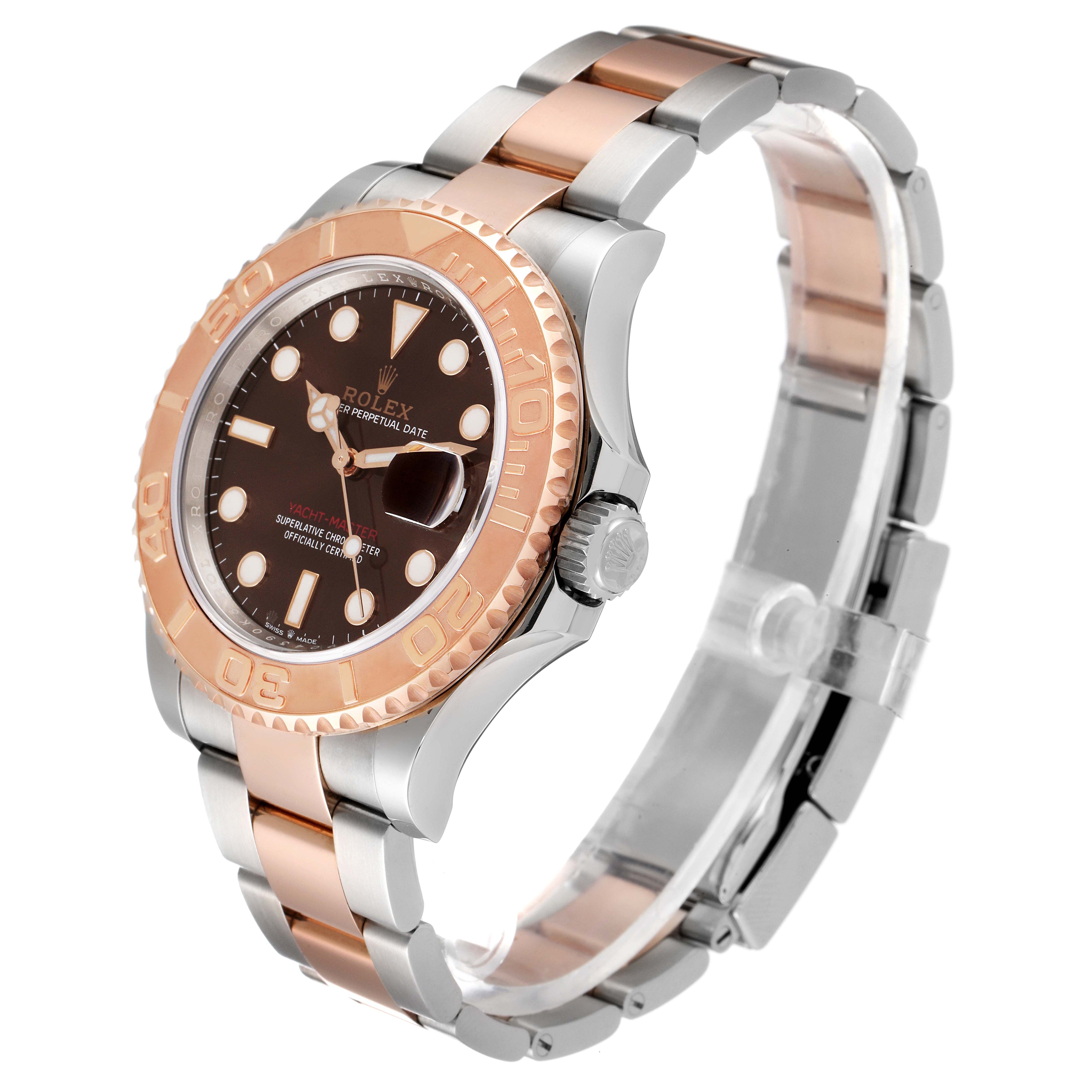 Rolex Yachtmaster Everose Gold Steel Rolesor Mens Watch 126621 Unworn