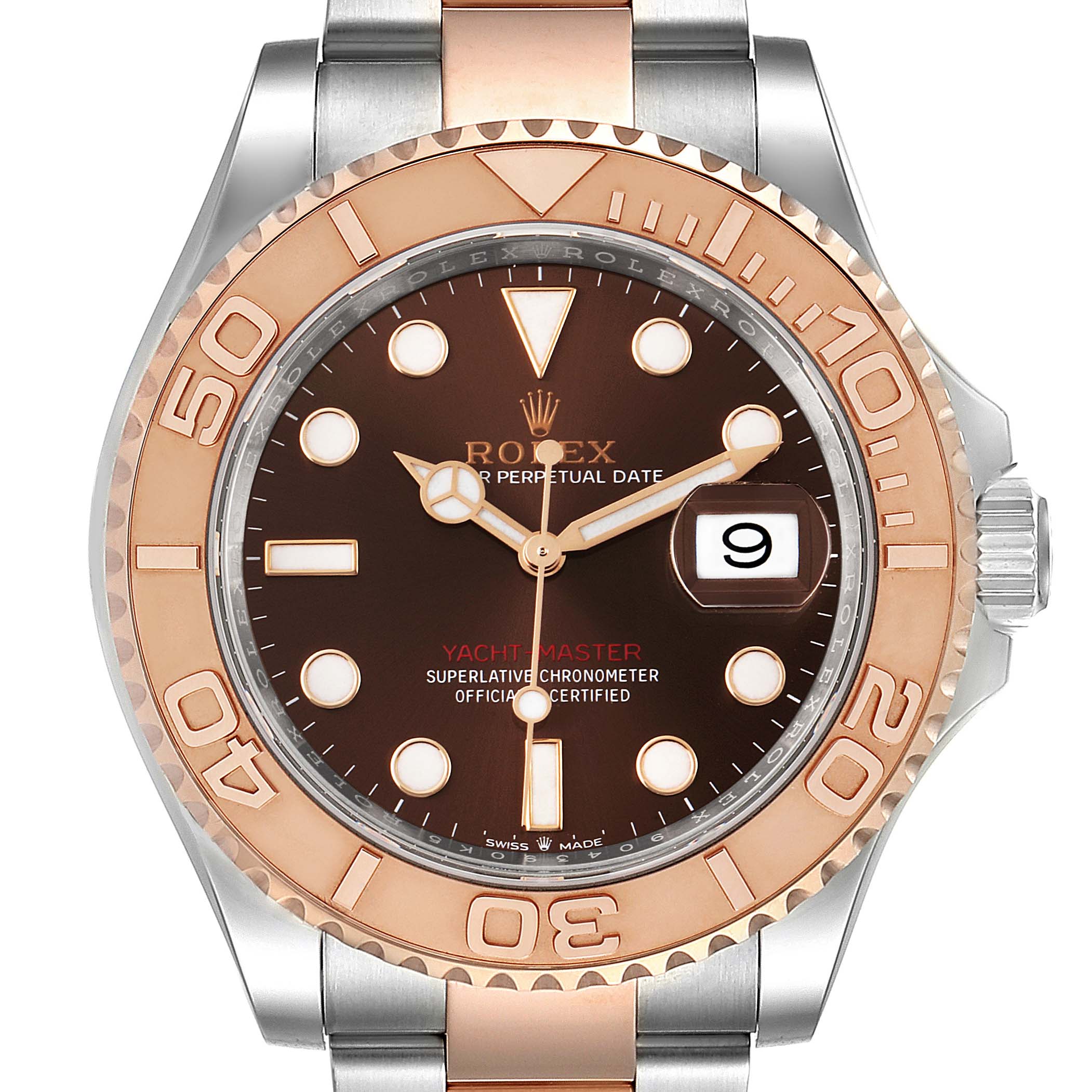 Rolex Yachtmaster Everose Gold Steel Rolesor Mens Watch 126621 Unworn
