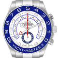 Rolex Yachtmaster II 44 Steel Blue Cerachrom Bezel Mens Watch 116680 Unworn