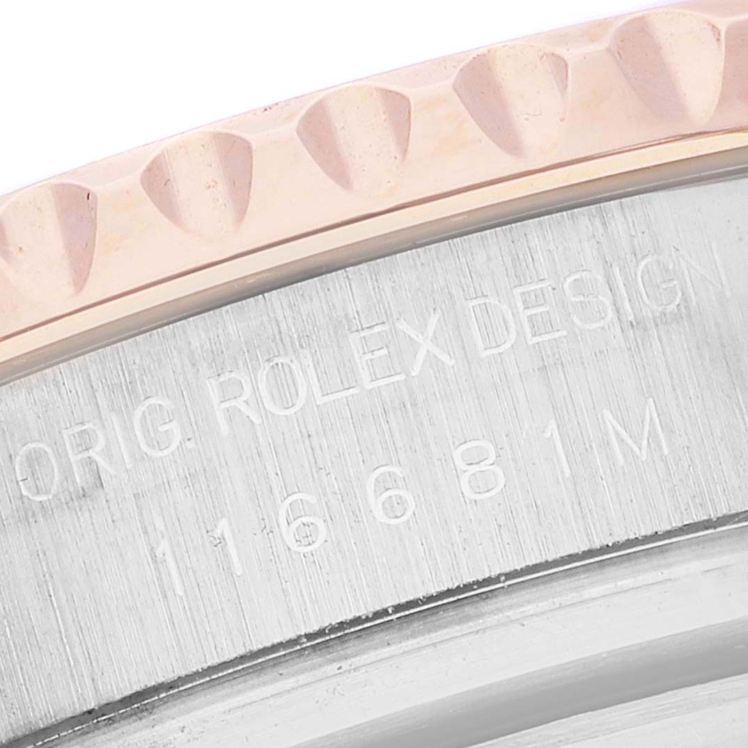 Rolex Yachtmaster II 44mm Steel Rose Gold Mens Watch 116681