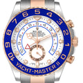 Rolex Yachtmaster II 44mm Steel Rose Gold Mens Watch 116681 Box Card