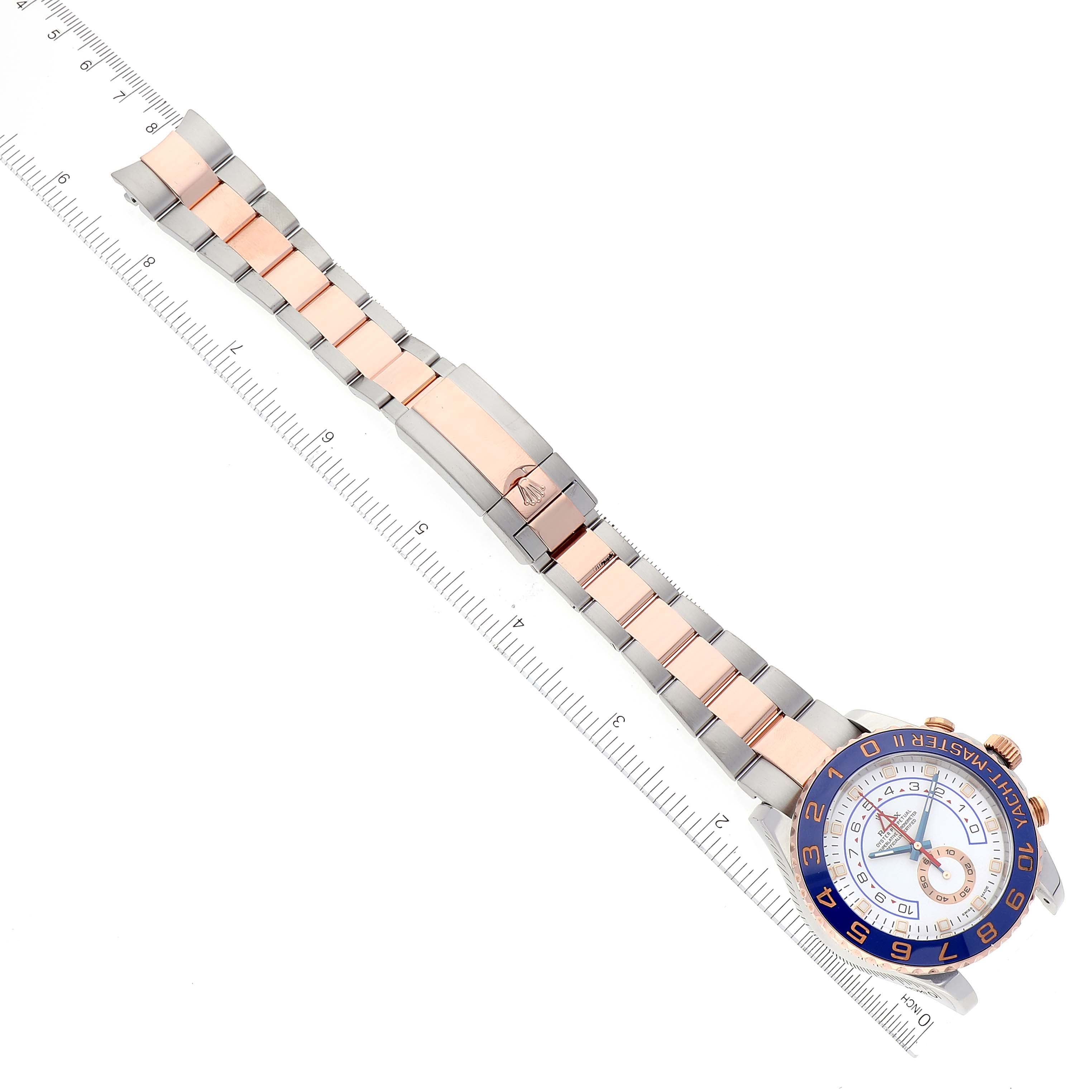 Rolex Yachtmaster II Rolesor EveRose Gold Steel Mens Watch 116681
