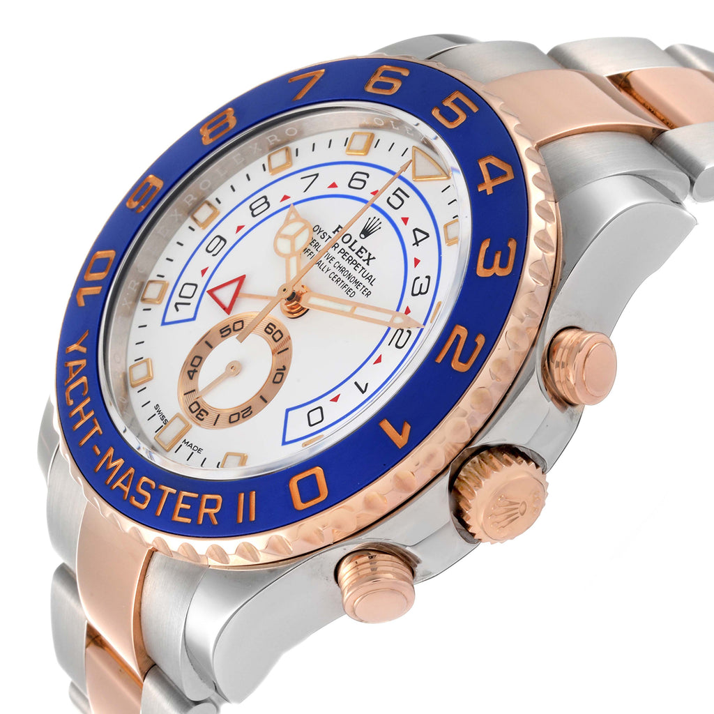 Rolex Yachtmaster II Rose Gold Steel Mens Watch 116681
