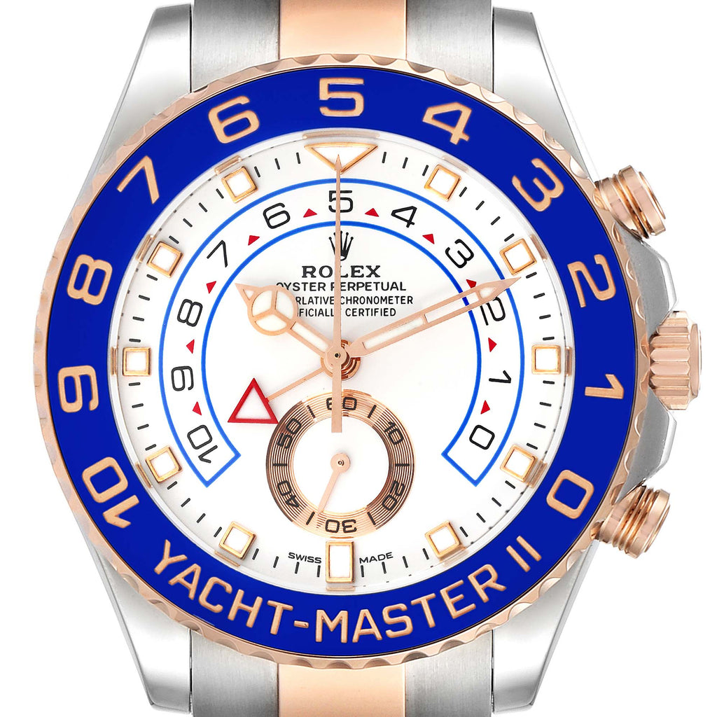Rolex Yachtmaster II Rose Gold Steel Mens Watch 116681