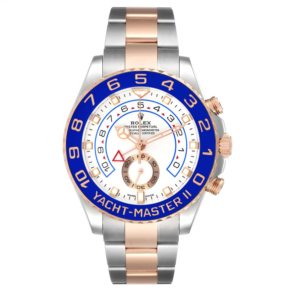 Rolex Yachtmaster II Rose Gold Steel Mens Watch 116681