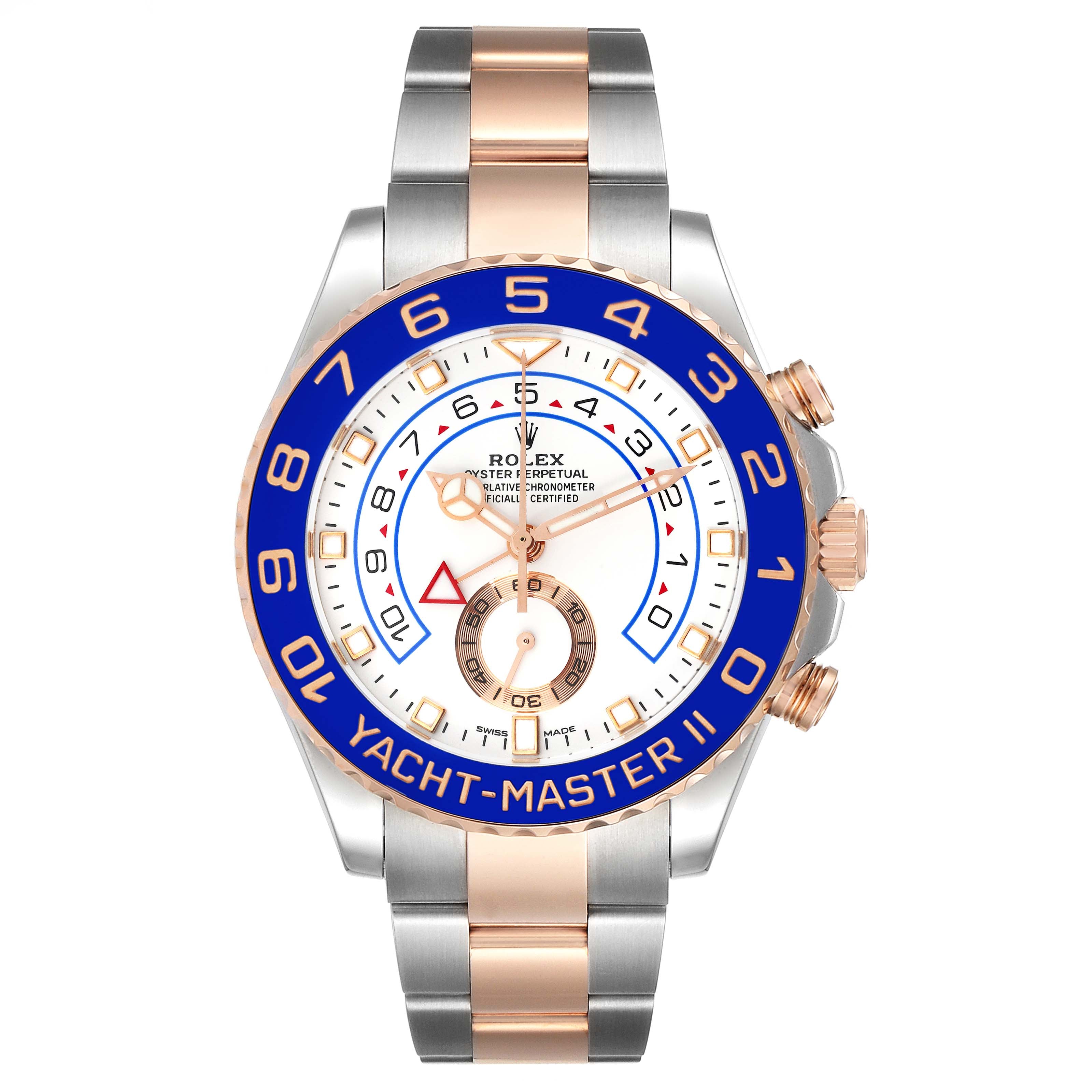 Rolex Yachtmaster II Rose Gold Steel Mens Watch 116681