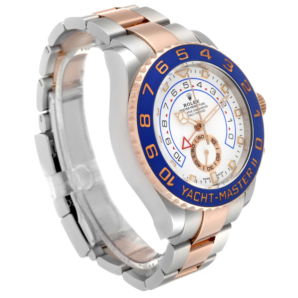 Rolex Yachtmaster II Rose Gold Steel Mens Watch 116681