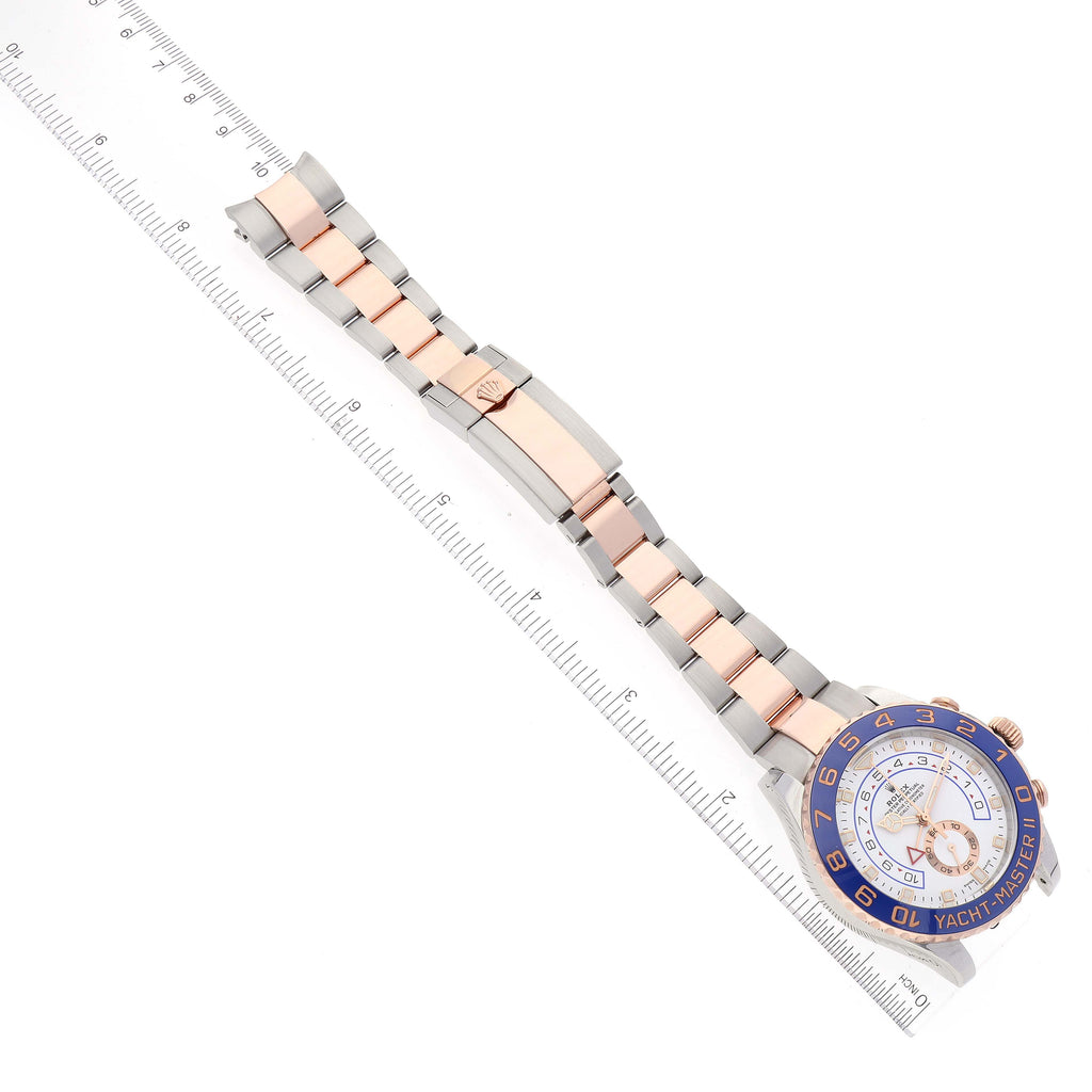 Rolex Yachtmaster II Rose Gold Steel Mens Watch 116681