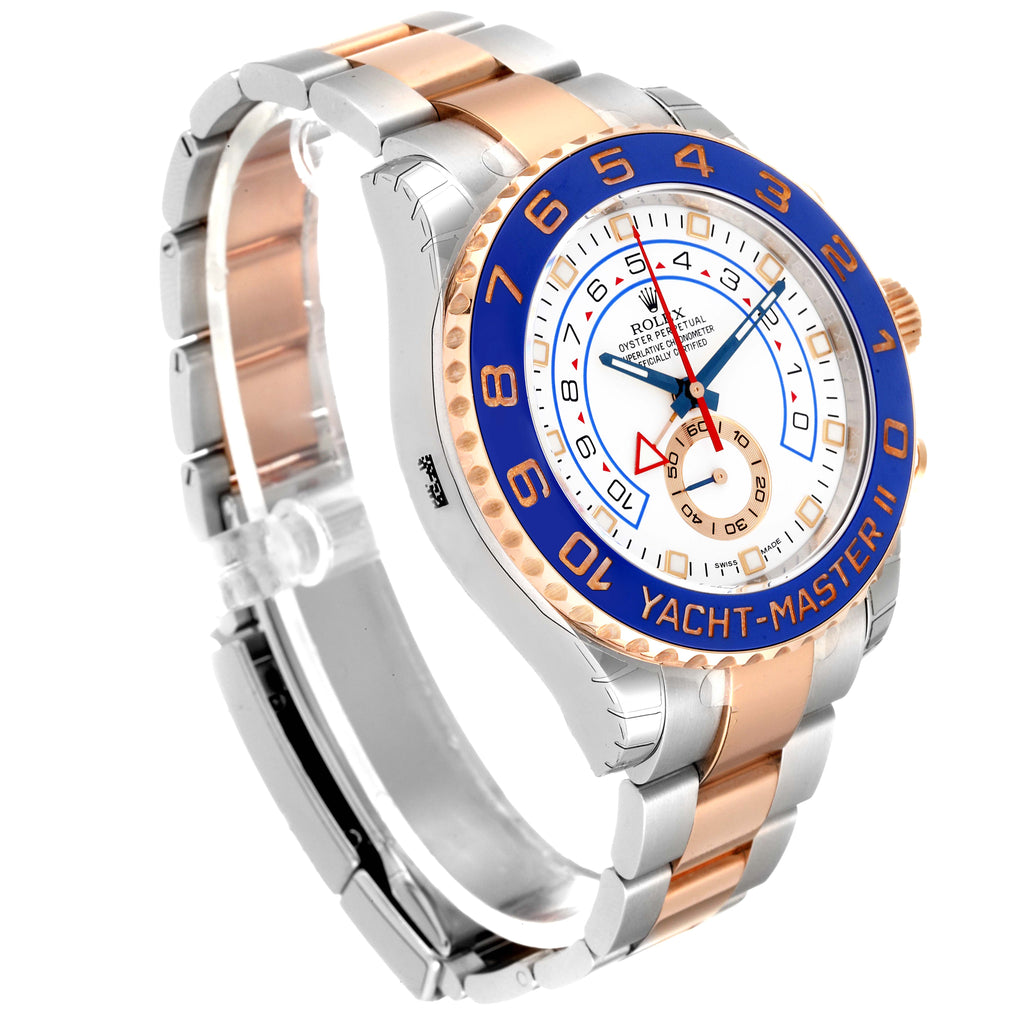 Rolex Yachtmaster II Steel Rose Gold Mens Watch 116681 Unworn