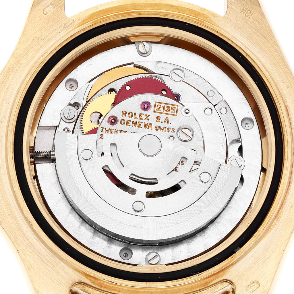 Rolex Yachtmaster Midsize 18K Yellow Gold Blue Dial Unisex Watch 68628