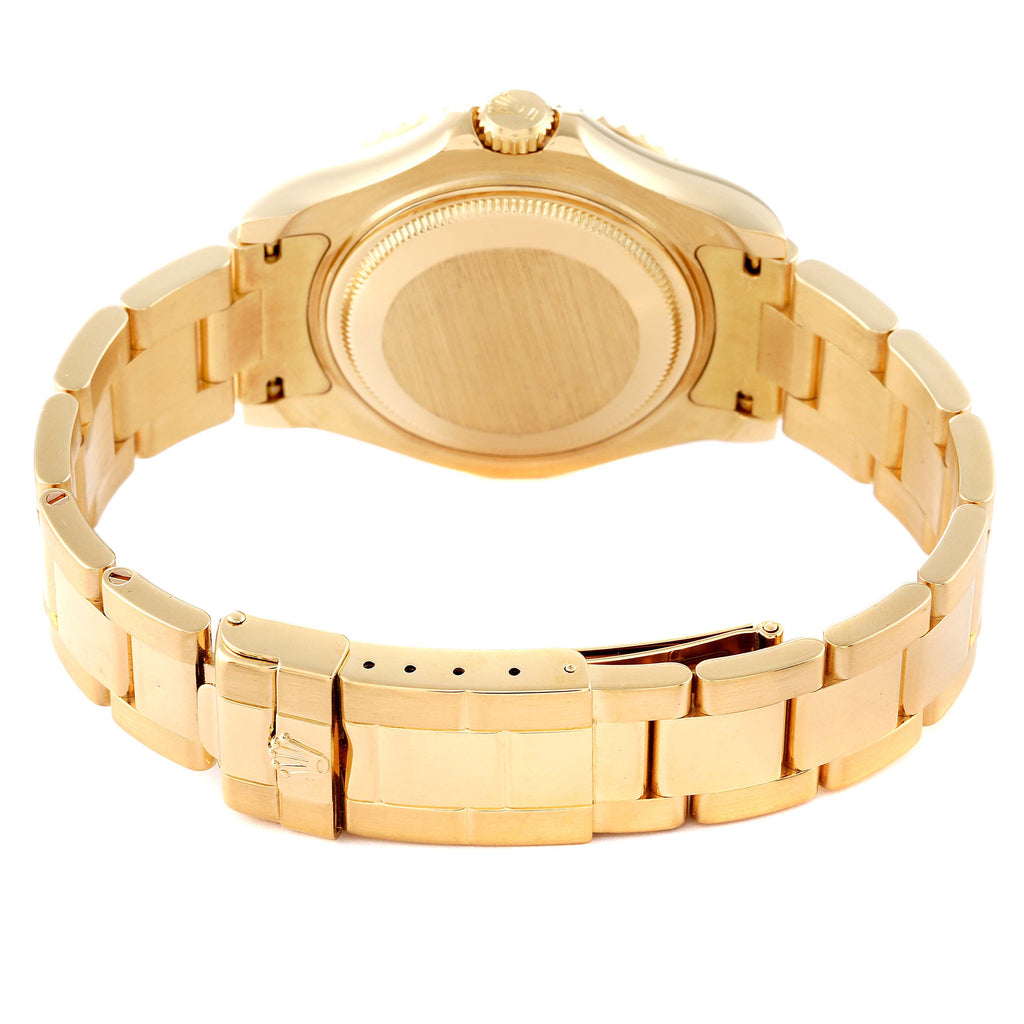 Rolex Yachtmaster Midsize 18K Yellow Gold Blue Dial Unisex Watch 68628