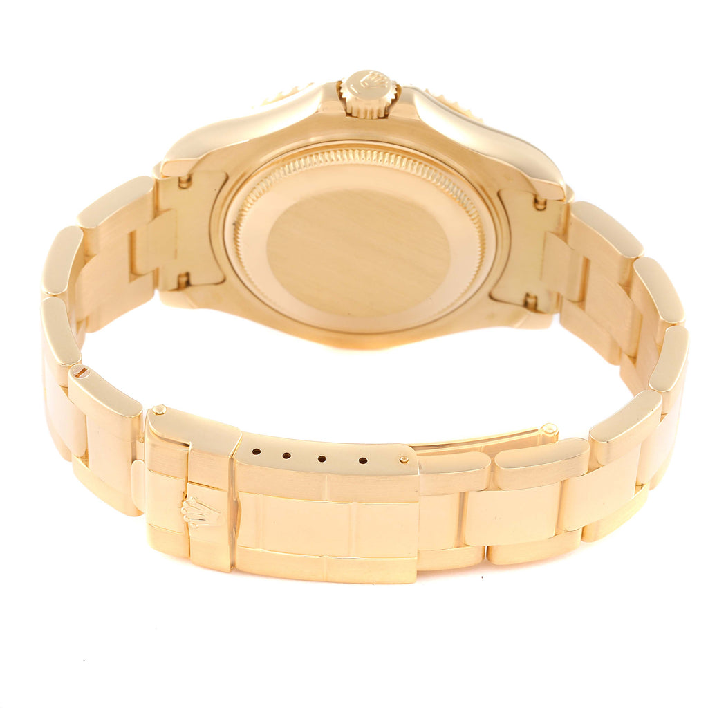 Rolex Yachtmaster Midsize 18K Yellow Gold MOP Diamond Dial Unisex Watch 68628
