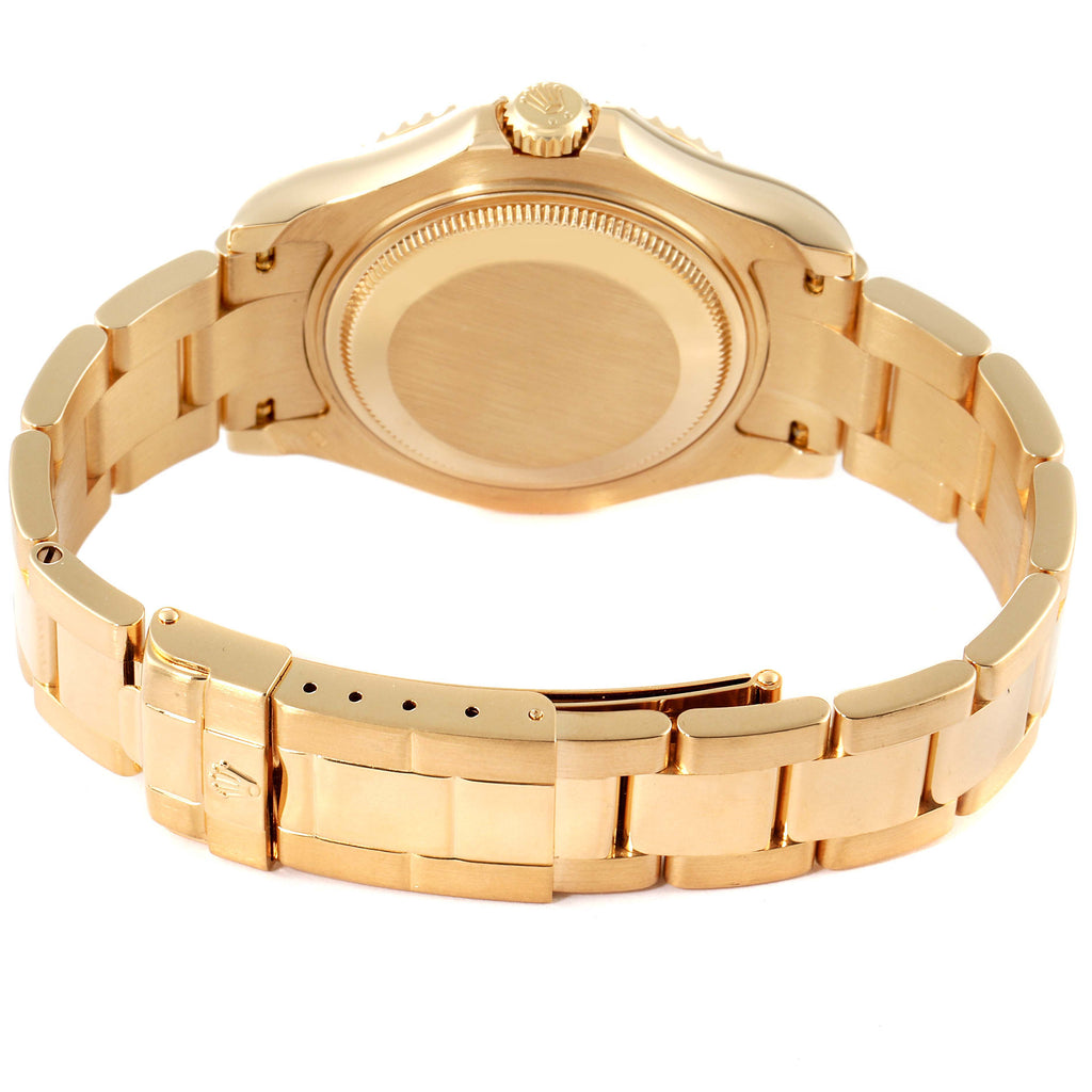 Rolex Yachtmaster Midsize 18K Yellow Gold White Dial Unisex Watch 168628