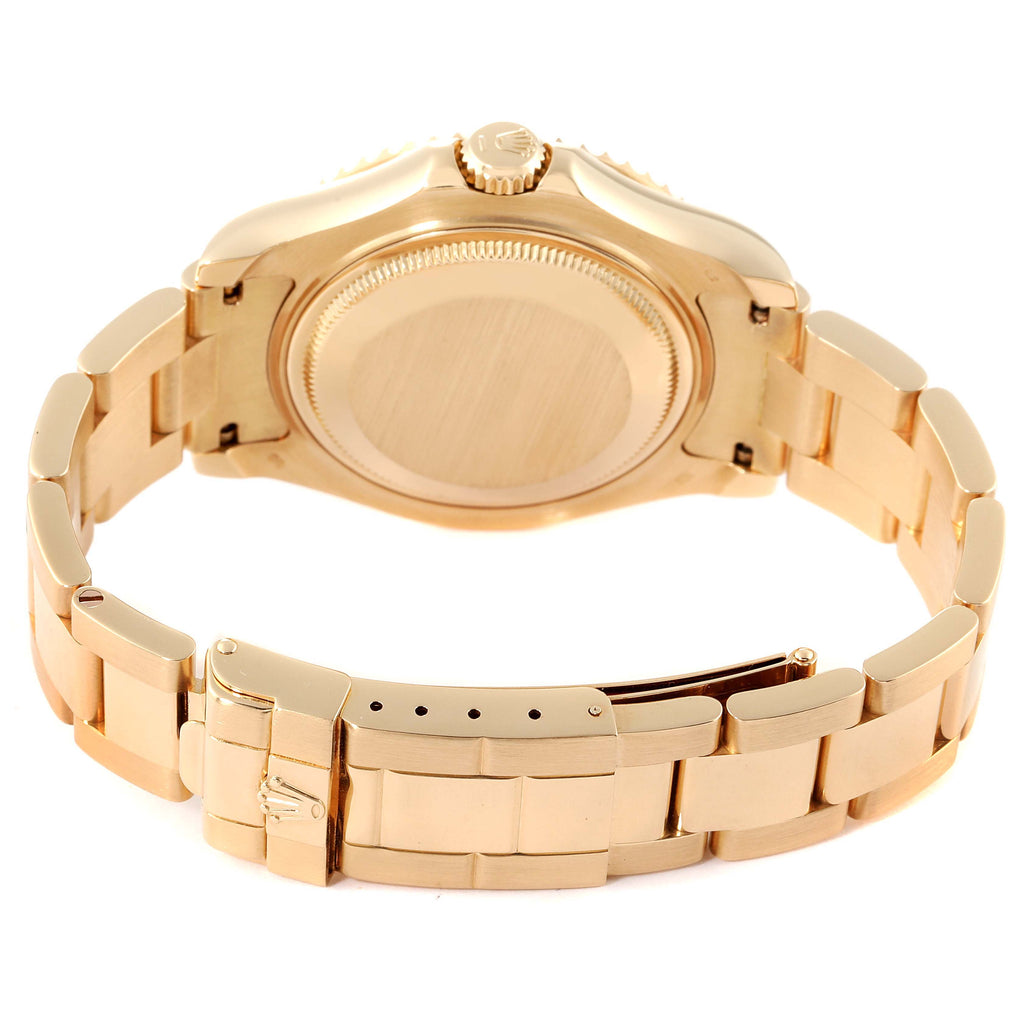 Rolex Yachtmaster Midsize 18K Yellow Gold White Dial Unisex Watch 68628