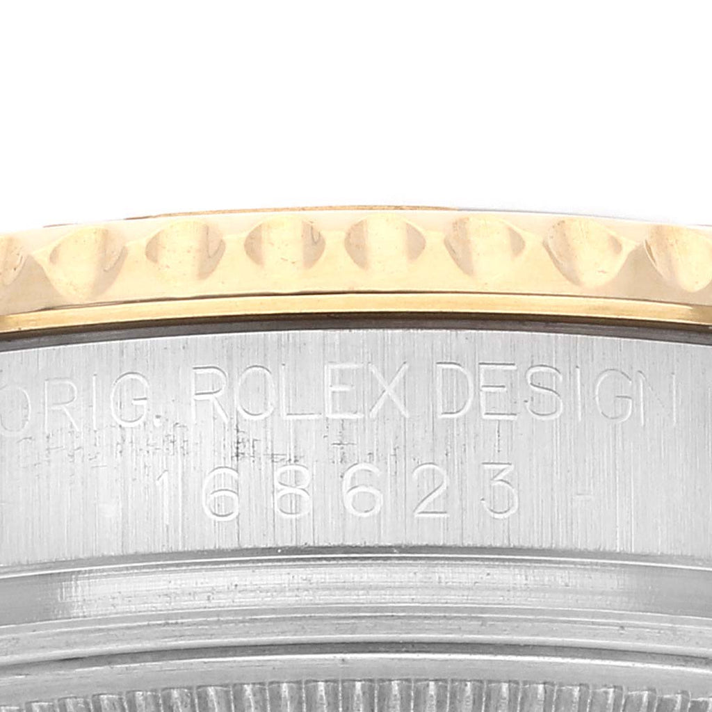 Rolex Yachtmaster Midsize Steel Yellow Gold Mens Watch 168623 Box Service Card