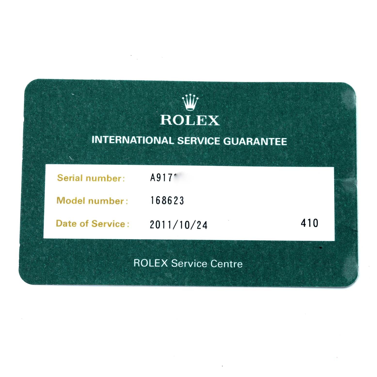 Rolex Yachtmaster Midsize Steel Yellow Gold Mens Watch 168623 Box Service Card