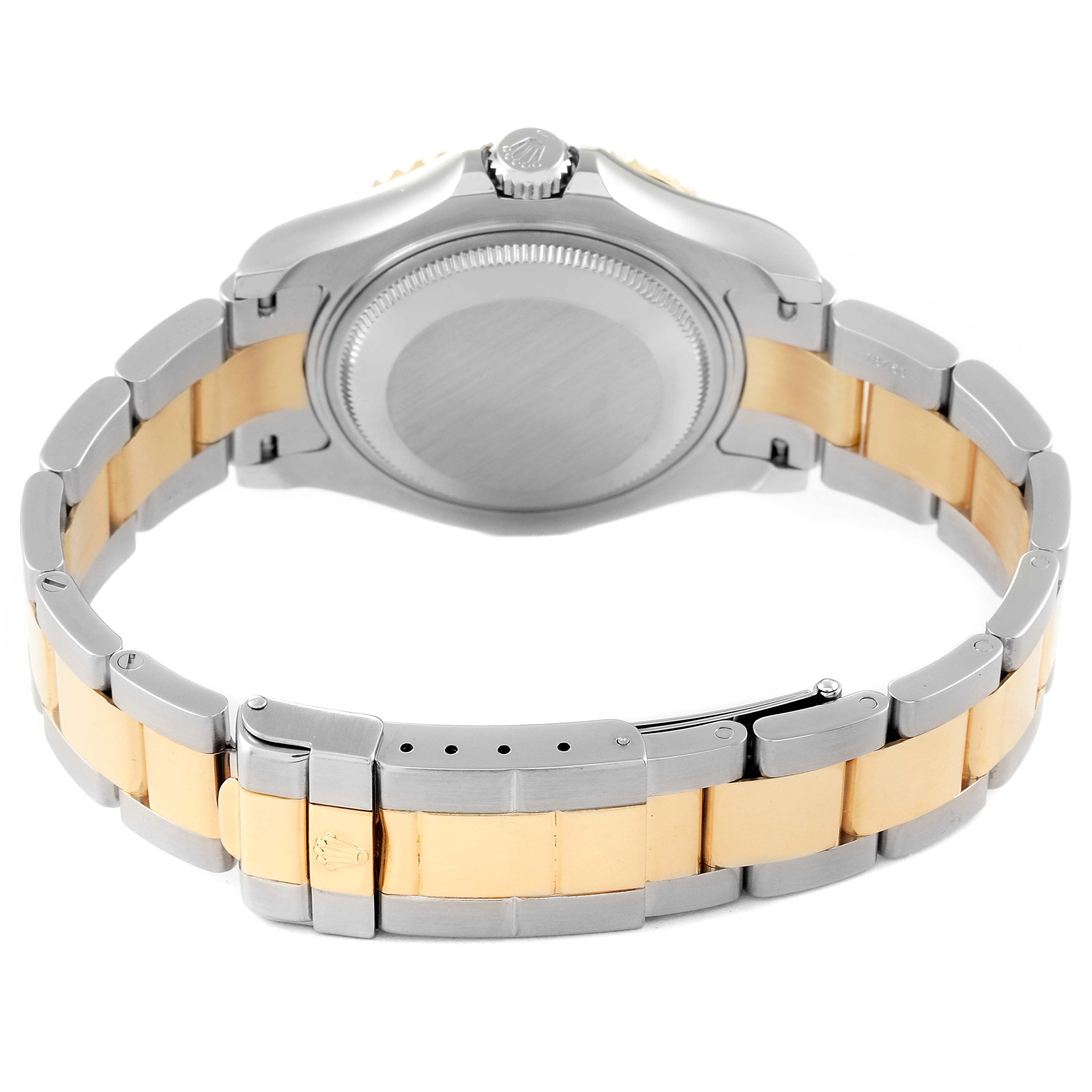 Rolex Yachtmaster Midsize Steel Yellow Gold Mens Watch 68623 Box Papers