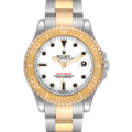 Rolex Yachtmaster Midsize Steel Yellow Gold White Dial Watch 168623