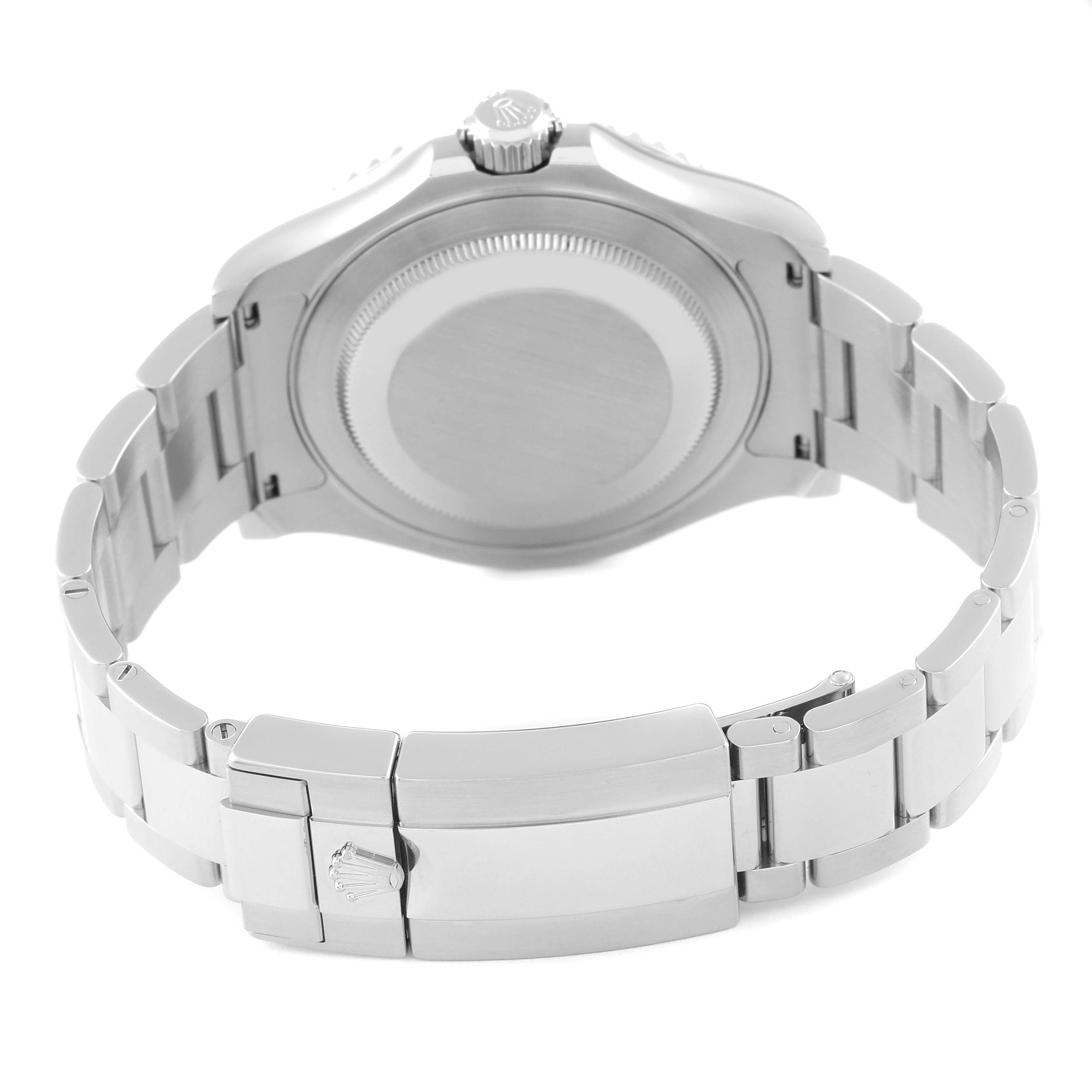 Rolex Yachtmaster Platinum Dial Platinum Bezel Steel Mens Watch 116622