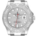 Rolex Yachtmaster Platinum Dial Platinum Bezel Steel Mens Watch 116622