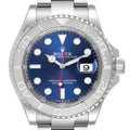 Rolex Yachtmaster Stainless Steel Platinum Blue Dial Mens Watch 126622