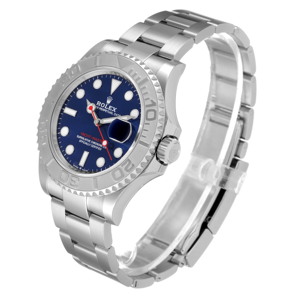 Rolex Yachtmaster Stainless Steel Platinum Blue Dial Mens Watch 126622