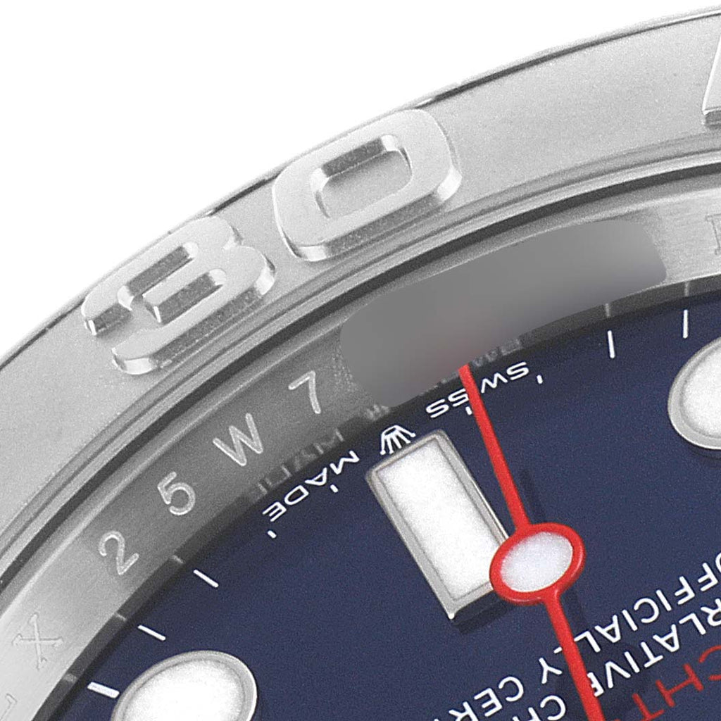 Rolex Yachtmaster Stainless Steel Platinum Blue Dial Mens Watch 126622