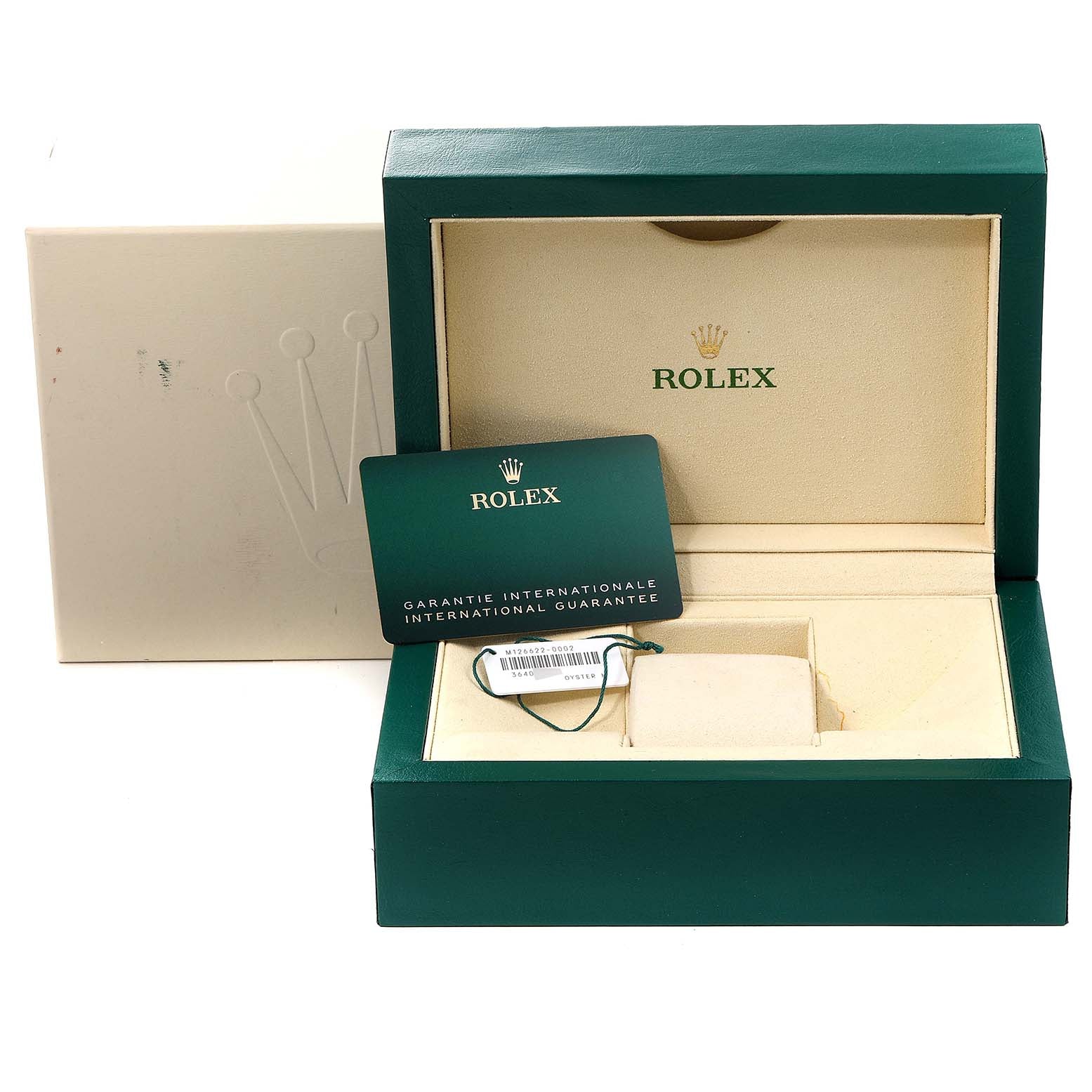 Rolex Yachtmaster Stainless Steel Platinum Blue Dial Watch 126622 Box Card