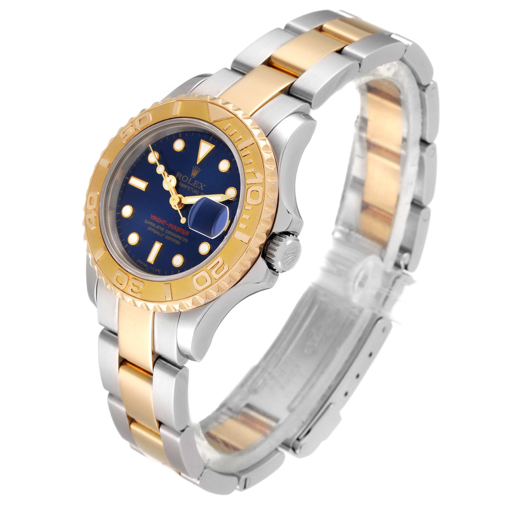Rolex Yachtmaster Steel 18K Yellow Gold Ladies Watch 169623 Box