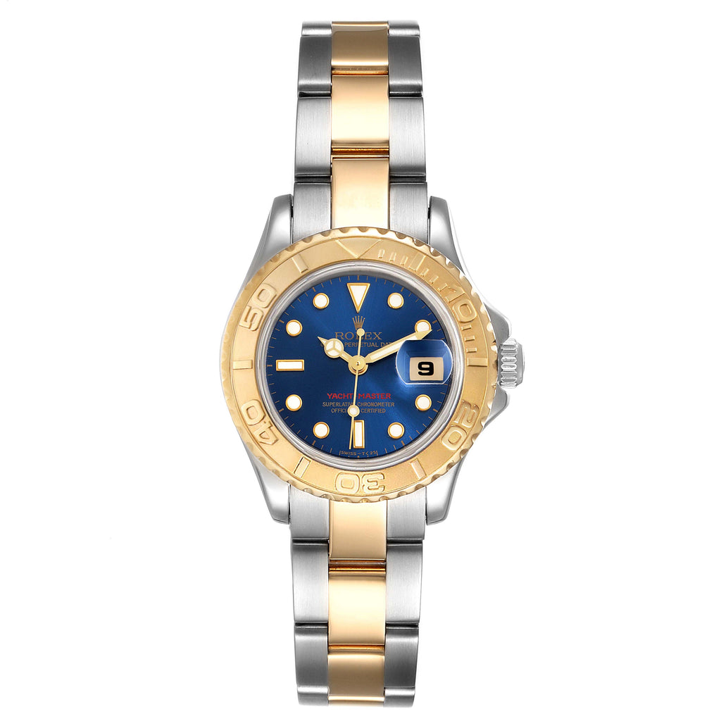 Rolex Yachtmaster Steel 18K Yellow Gold Ladies Watch 169623 Box