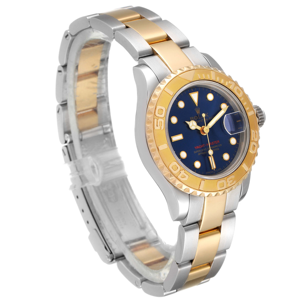 Rolex Yachtmaster Steel 18K Yellow Gold Ladies Watch 169623 Box
