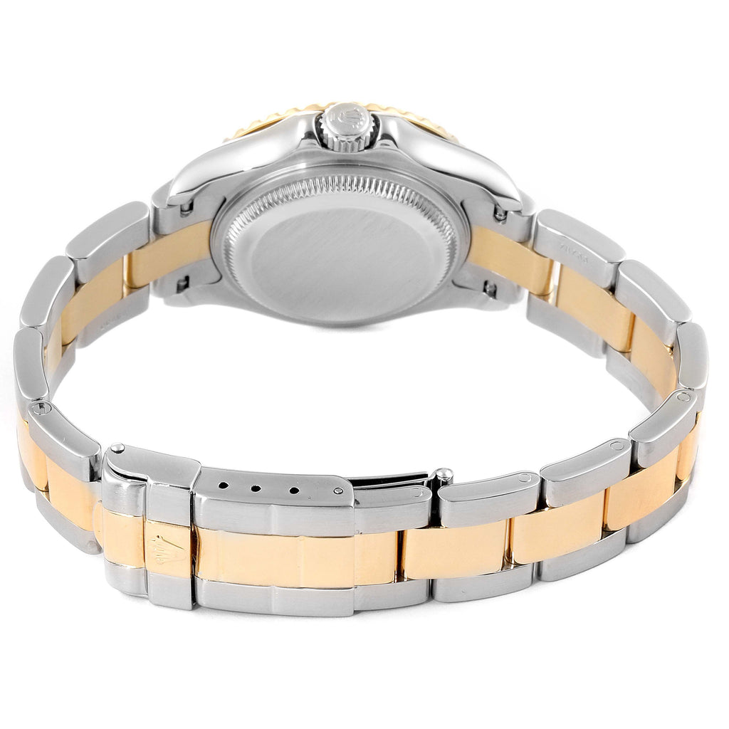 Rolex Yachtmaster Steel 18K Yellow Gold Ladies Watch 169623 Box Service Card