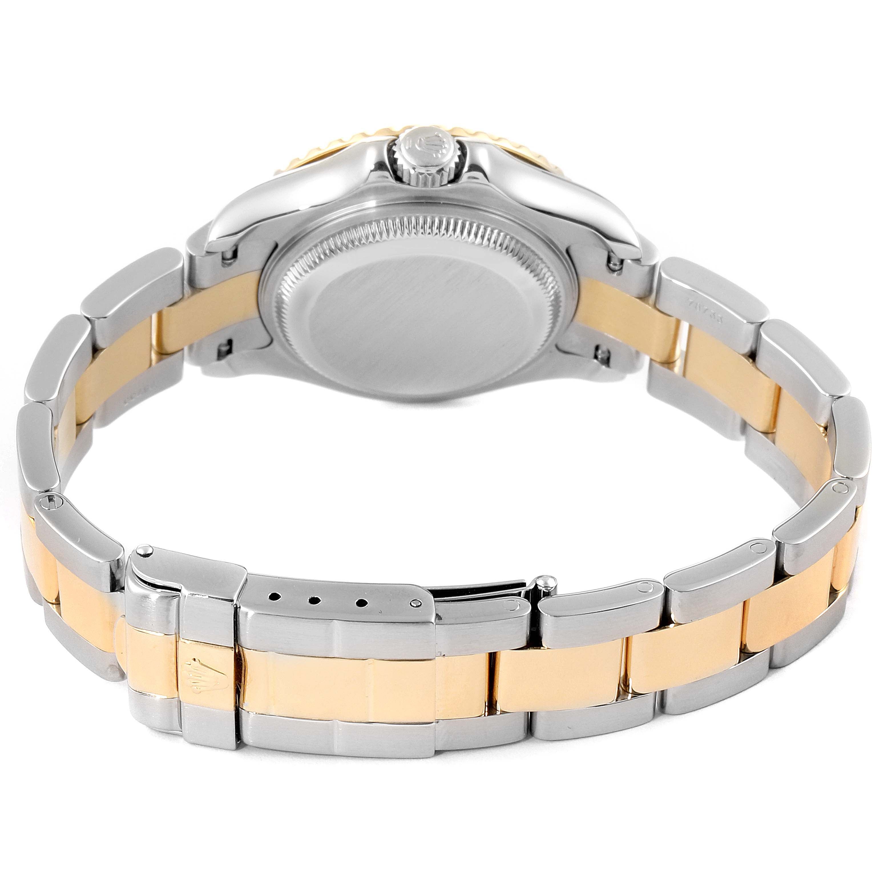 Rolex Yachtmaster Steel 18K Yellow Gold Ladies Watch 169623 Box Service Card