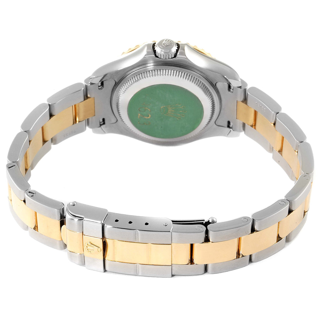 Rolex Yachtmaster Steel 18K Yellow Gold Ladies Watch 69623 Box Papers