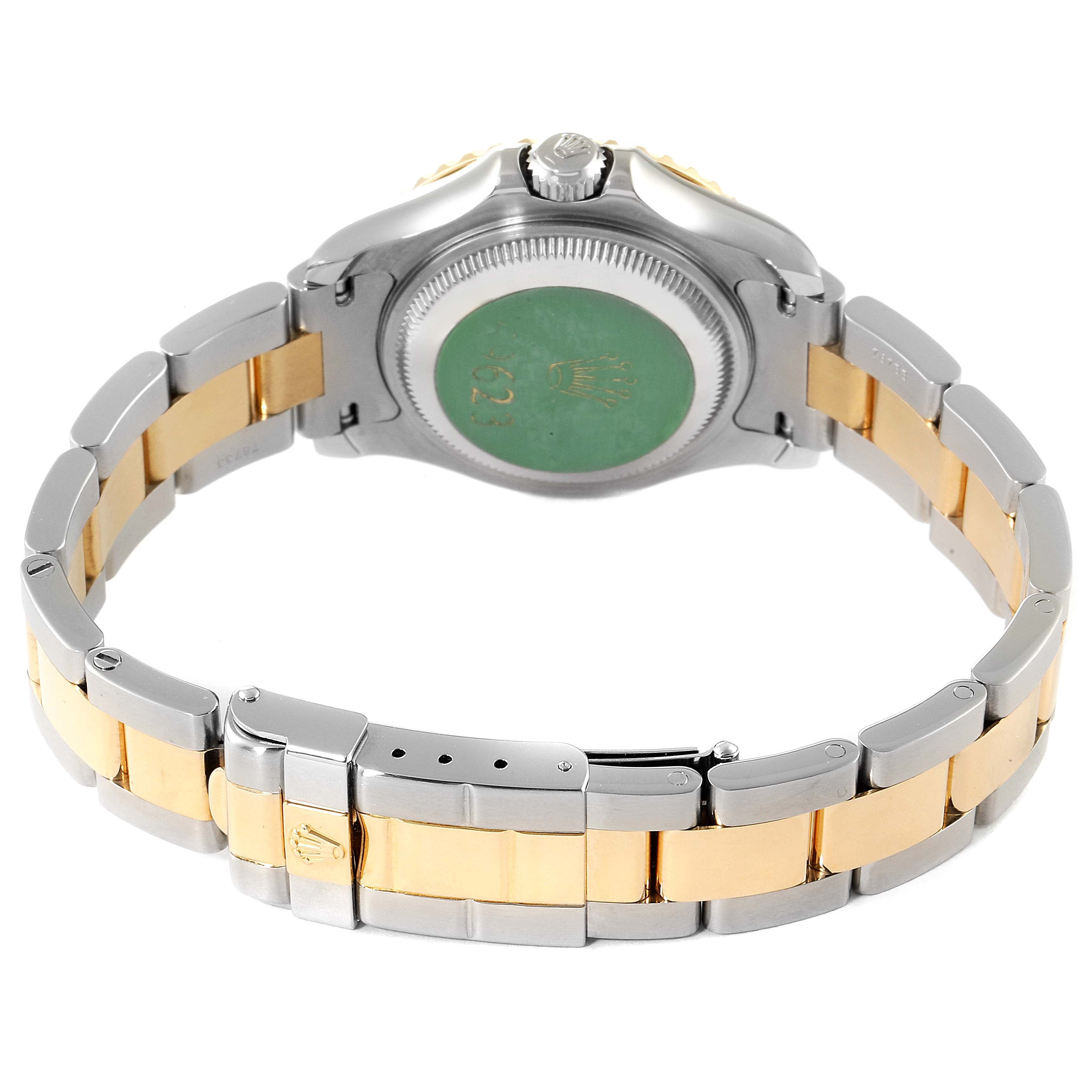 Rolex Yachtmaster Steel 18K Yellow Gold Ladies Watch 69623 Box Papers