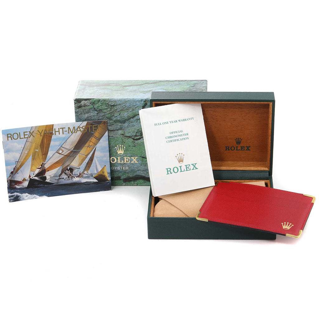 Rolex Yachtmaster Steel 18K Yellow Gold Ladies Watch 69623 Box Papers