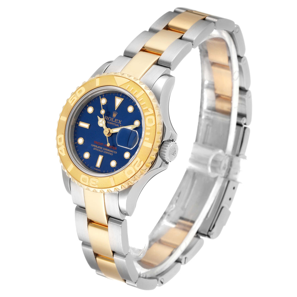 Rolex Yachtmaster Steel 18K Yellow Gold Ladies Watch 169623 Box Papers