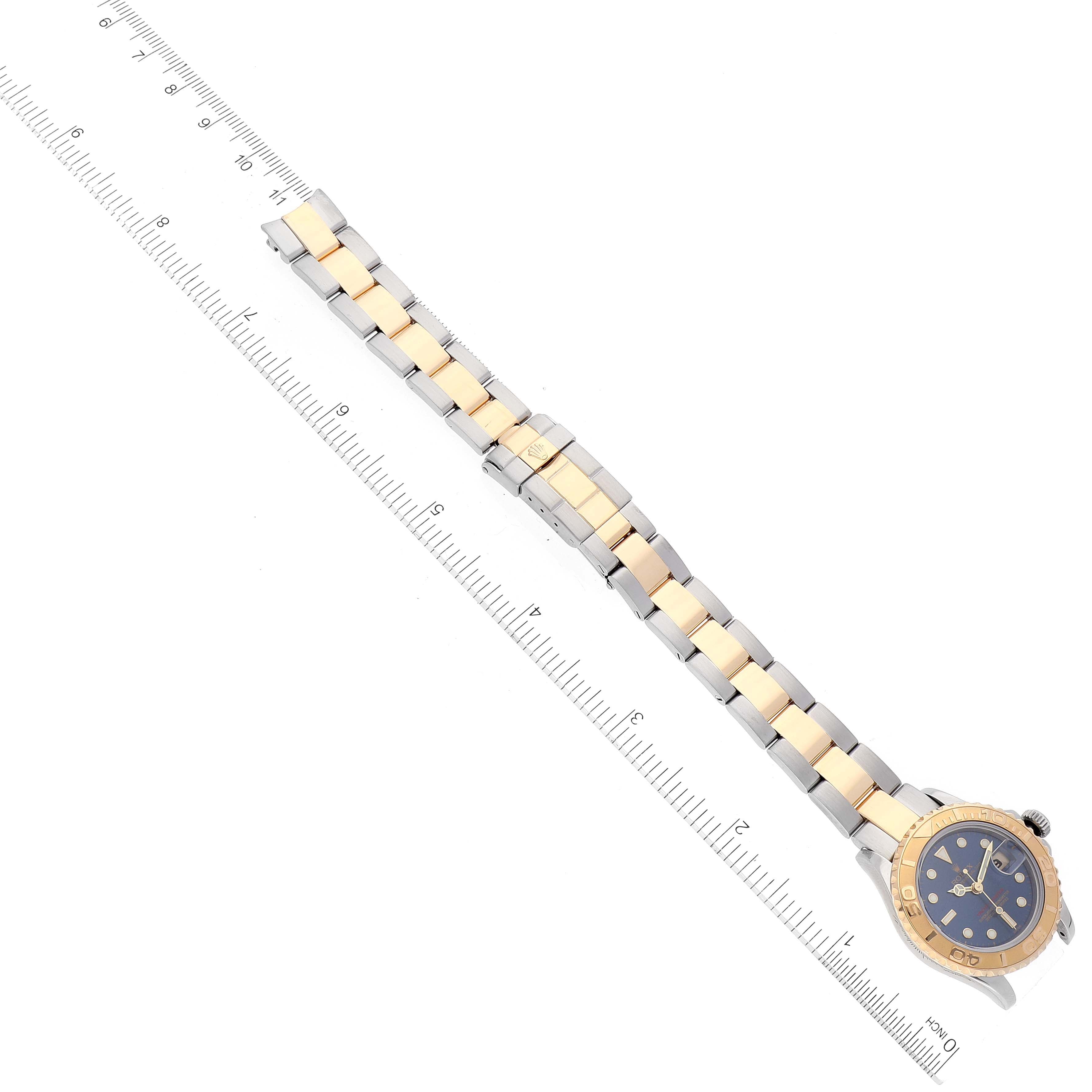 Rolex Yachtmaster Steel 18K Yellow Gold Ladies Watch 169623 Box Papers