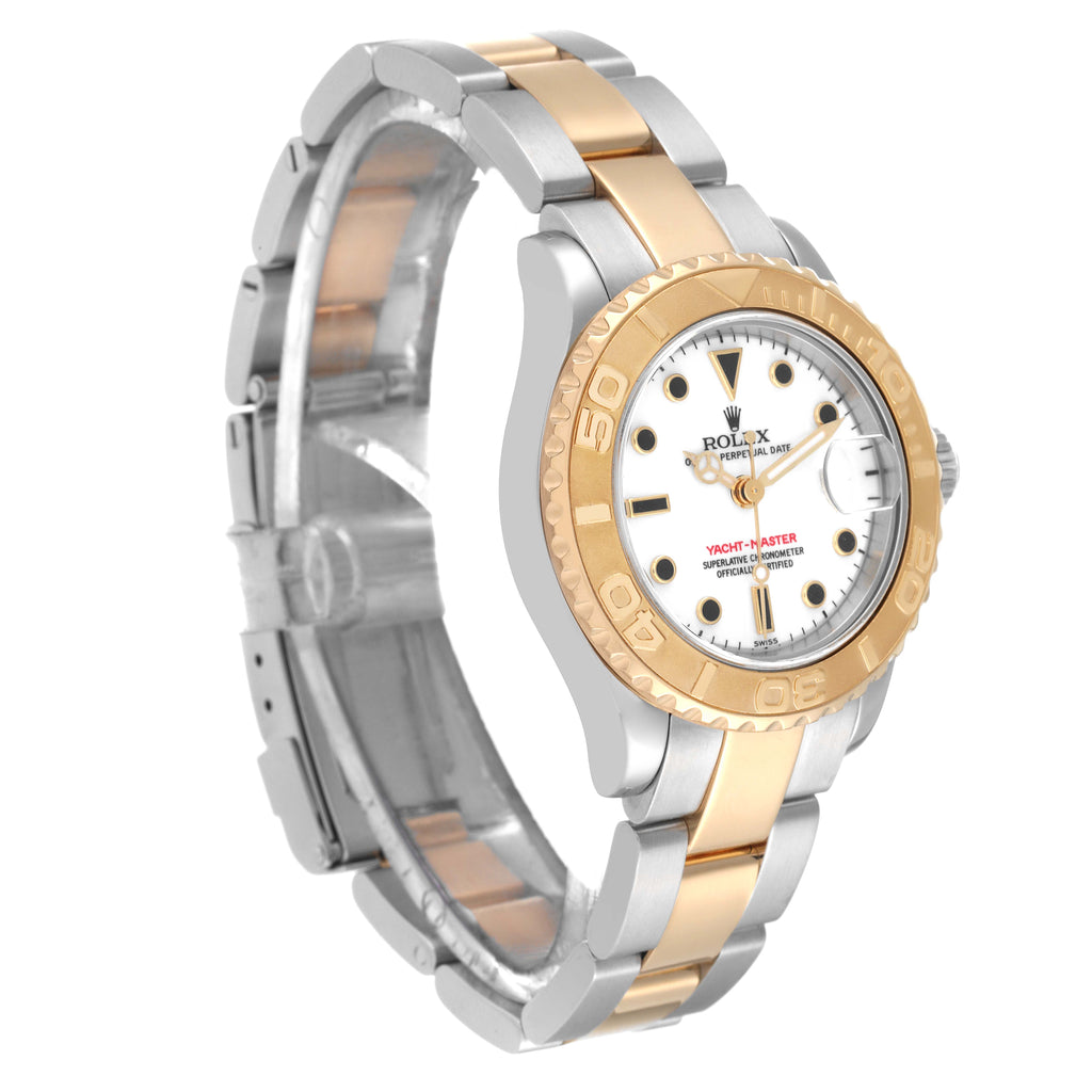 Rolex Yachtmaster Steel 18K Yellow Gold Ladies Watch 169623 Box Papers + 1 extra link