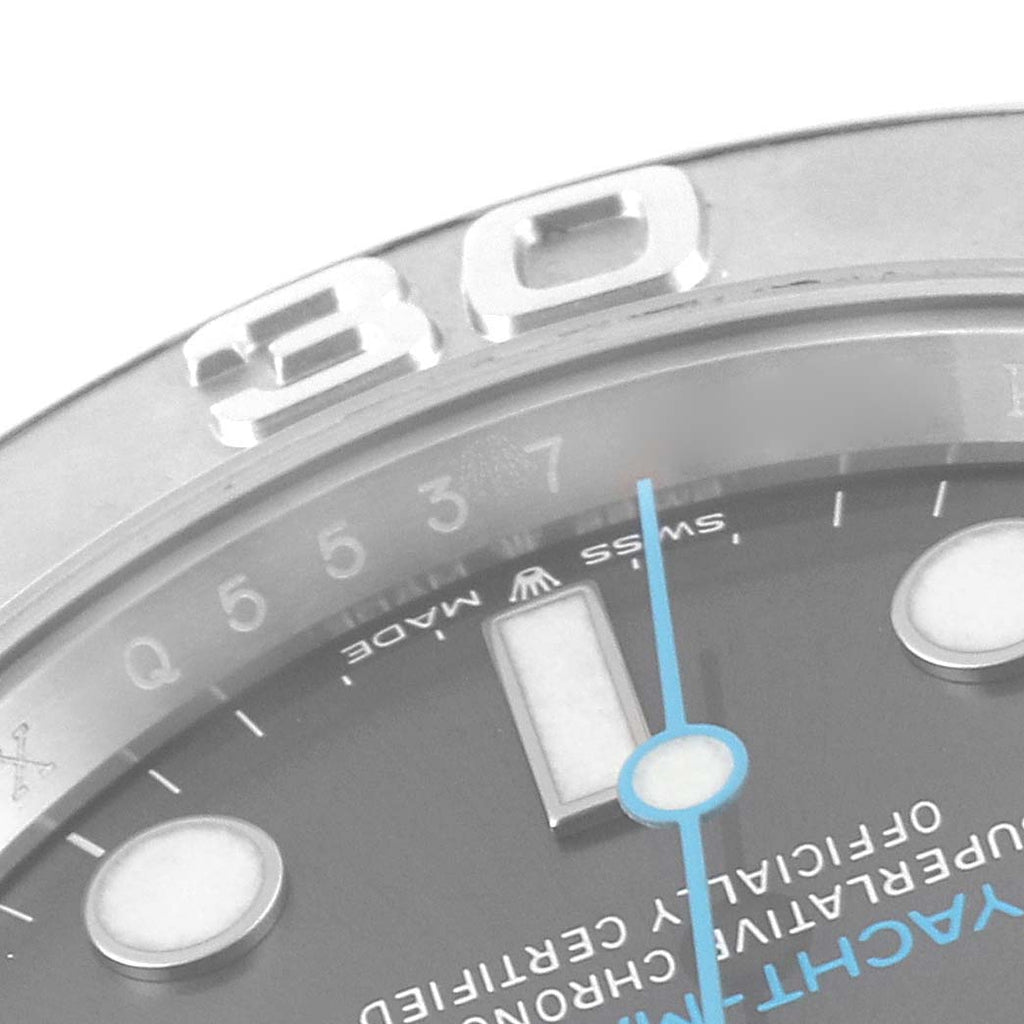 Rolex Yachtmaster Steel Platinum Bezel Rhodium Dial Mens Watch 126622 Unworn