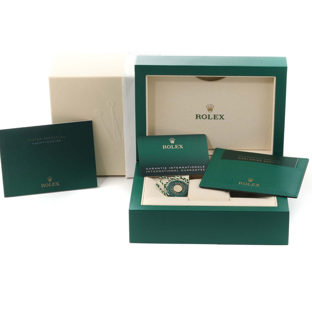 Rolex Yachtmaster Steel Platinum Bezel Rhodium Dial Mens Watch 126622 Unworn