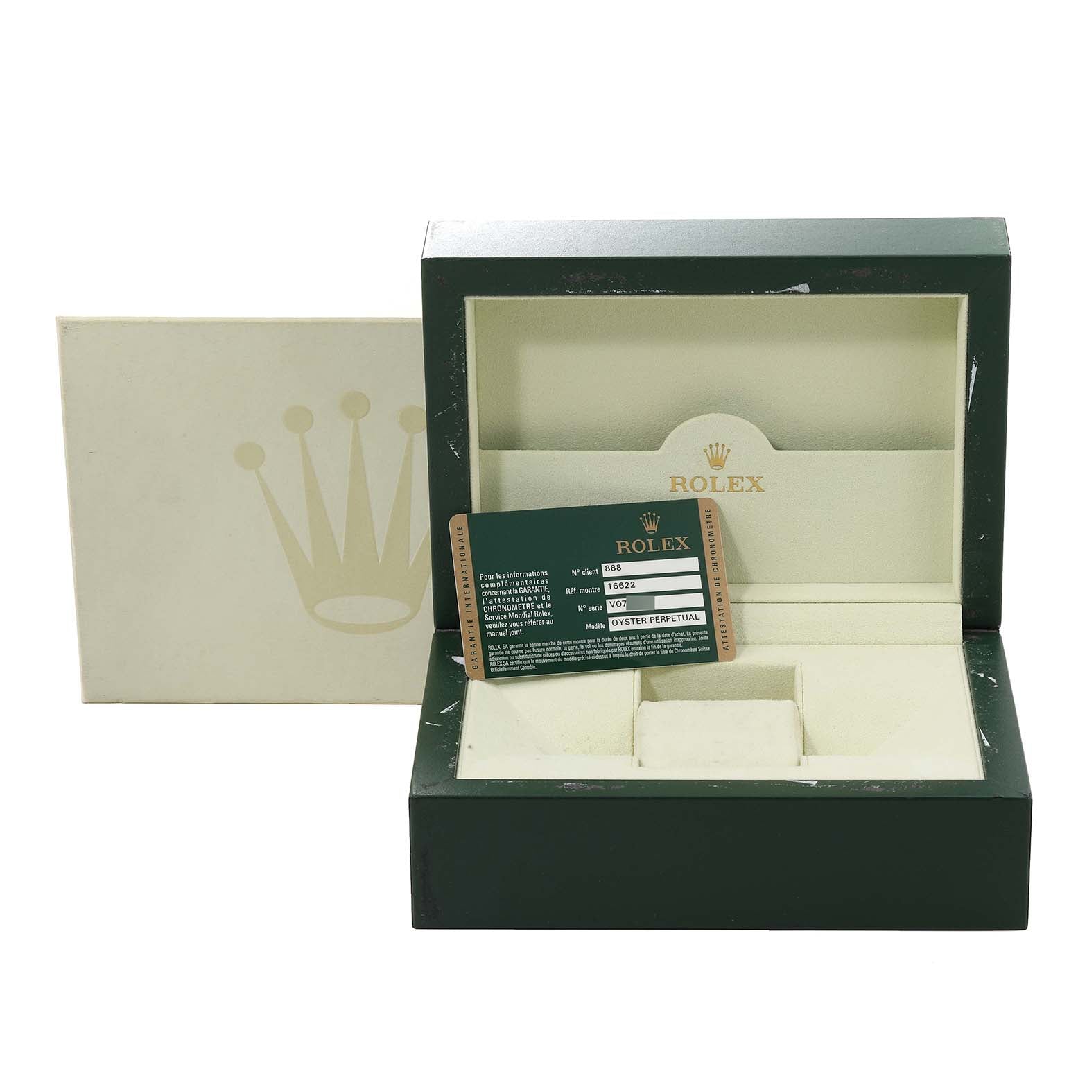 Rolex Yachtmaster Steel Platinum Dial Platinum Bezel Mens Watch 16622 Box Card