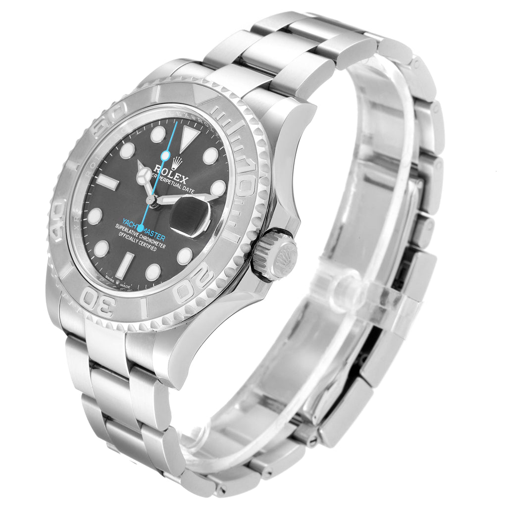 Rolex Yachtmaster Steel Platinum Rhodium Dial Mens Watch 126622