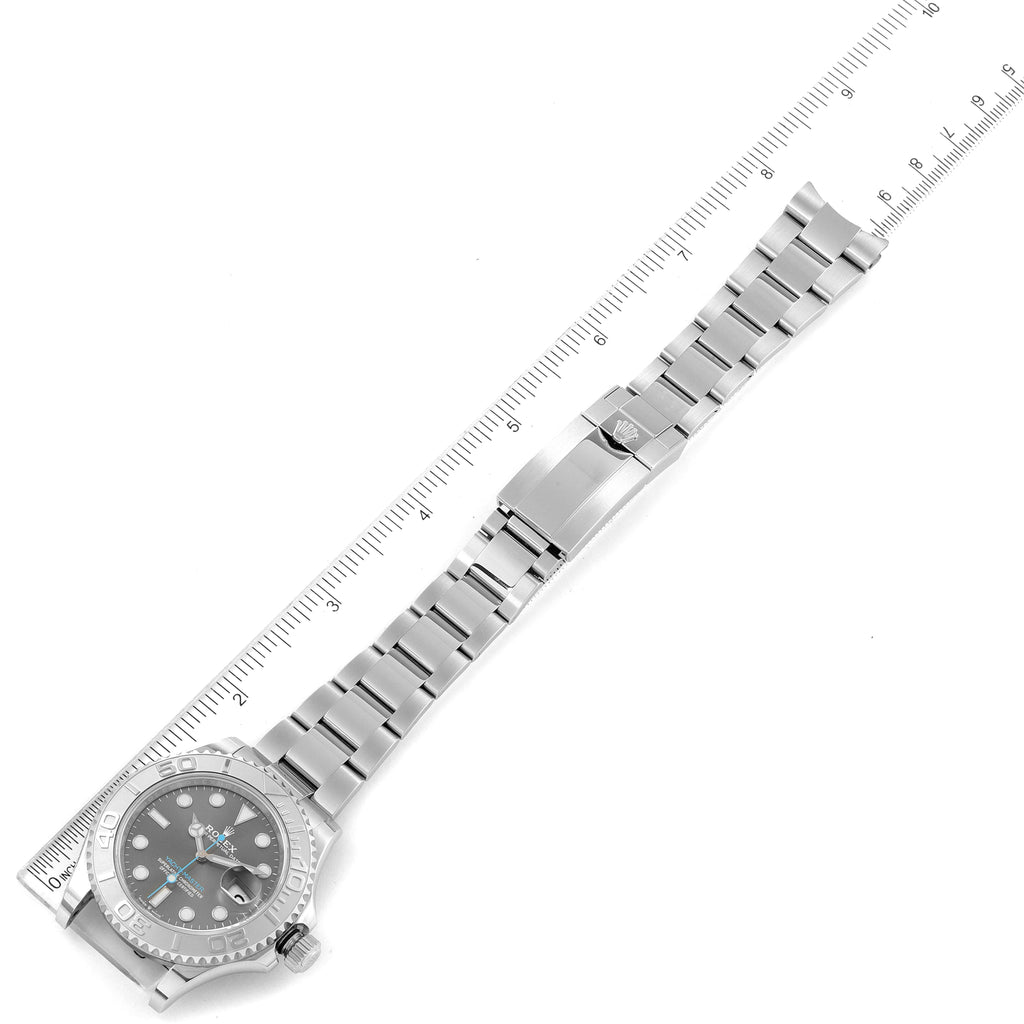 Rolex Yachtmaster Steel Platinum Rhodium Dial Mens Watch 126622