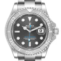 Rolex Yachtmaster Steel Platinum Rhodium Dial Mens Watch 126622 Box Card