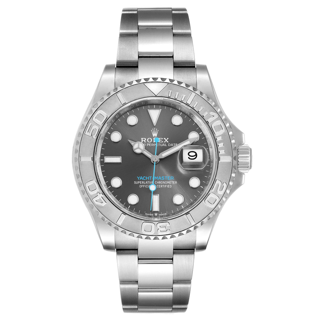 Rolex Yachtmaster Steel Platinum Rhodium Dial Mens Watch 126622 Unworn