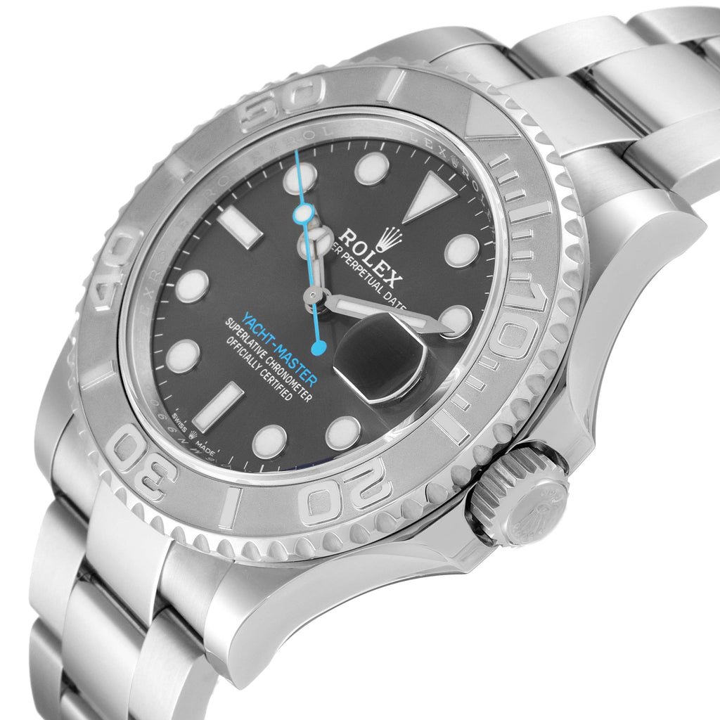 Rolex Yachtmaster Steel Platinum Rhodium Dial Mens Watch 126622 Unworn