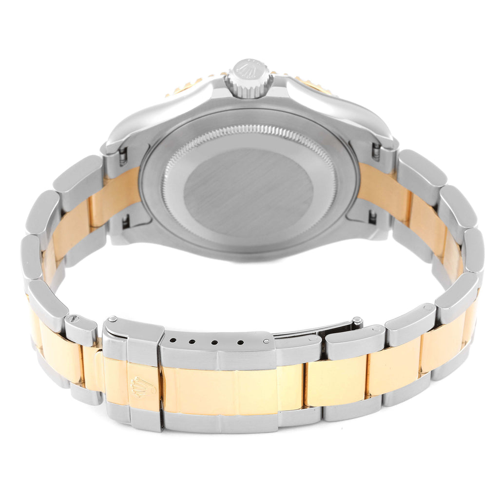 Rolex Yachtmaster Steel Yellow Gold Champagne Dial Mens Watch 16623 Box Card