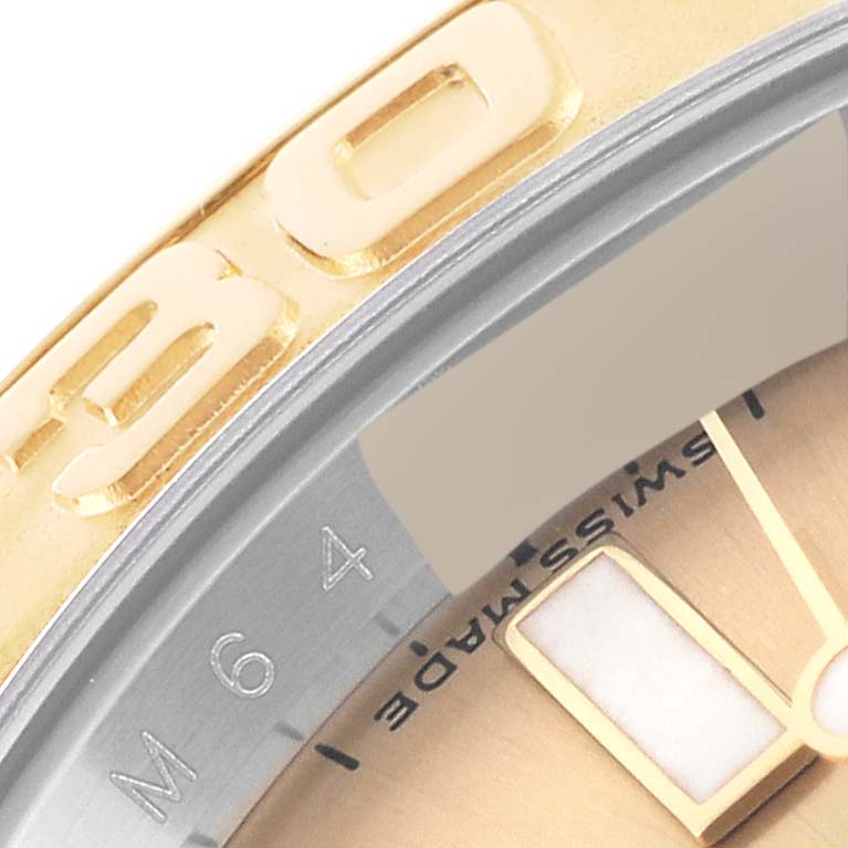 Rolex Yachtmaster Steel Yellow Gold Champagne Dial Mens Watch 16623 Box Card